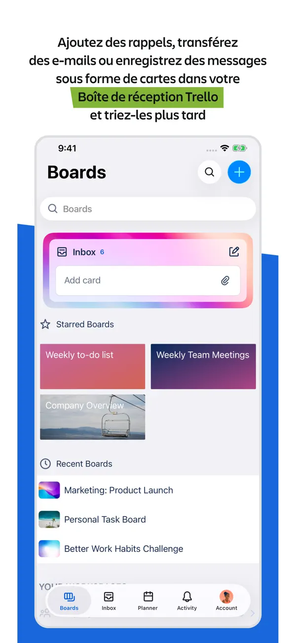 Screenshot #1 pour Trello : Pour tout organiser !