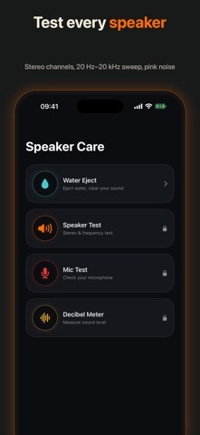 Water Eject: Speaker Care Pro iPhone screenshot