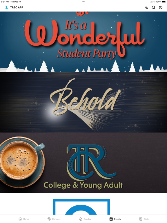 Taylor Road Baptist Church iPad screenshot 4 - Lifestyle app