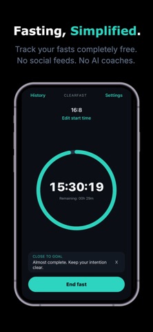 ClearFast - Fasting Timer Screenshot 1 of 8