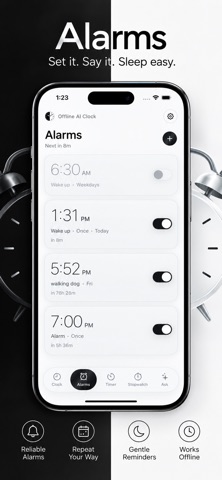 Offline AI Clock Screenshot 3 of 5