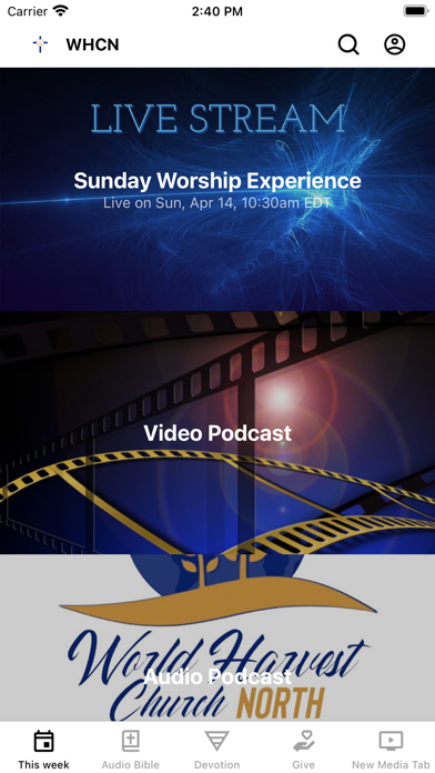 World Harvest Church North Screenshot