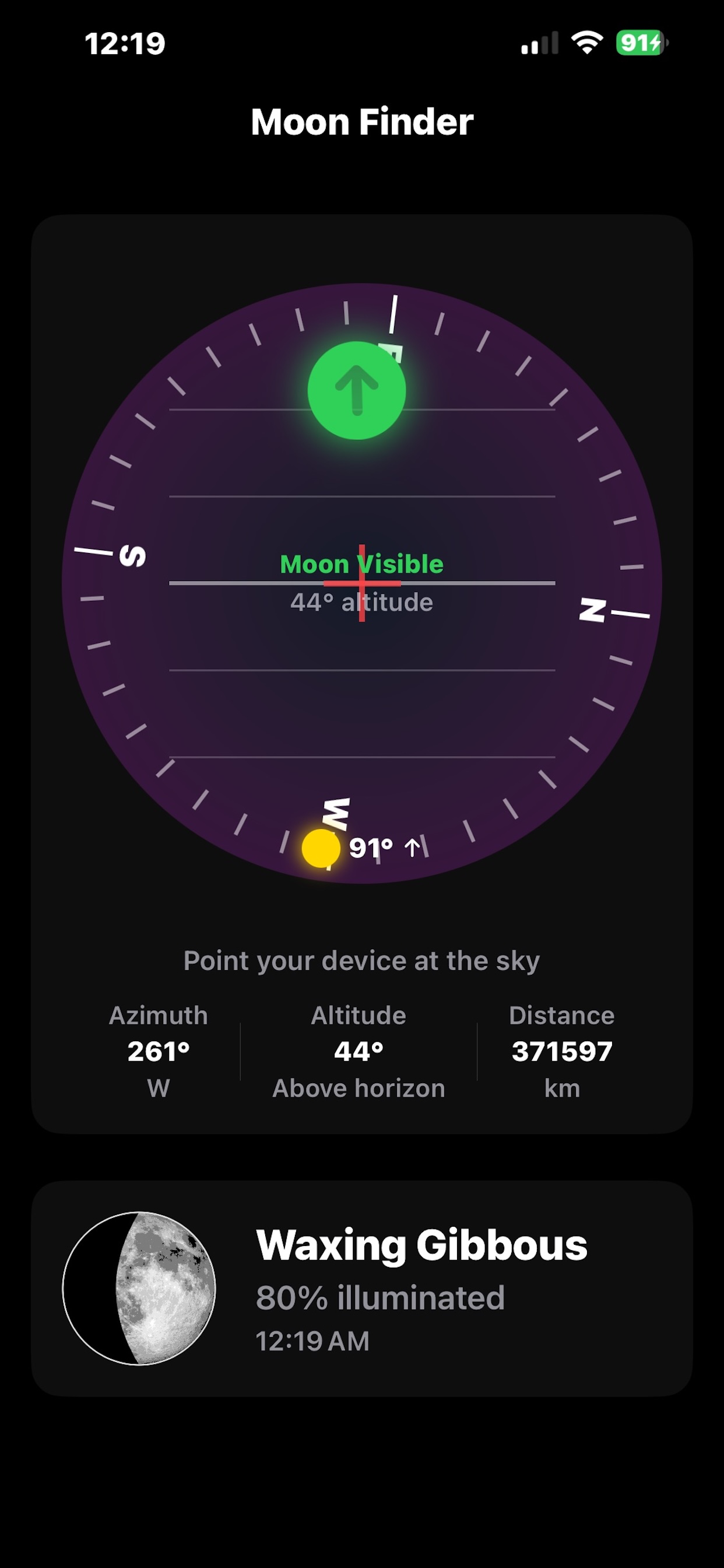 Moon Finder: Moonrise Widget screenshot 2