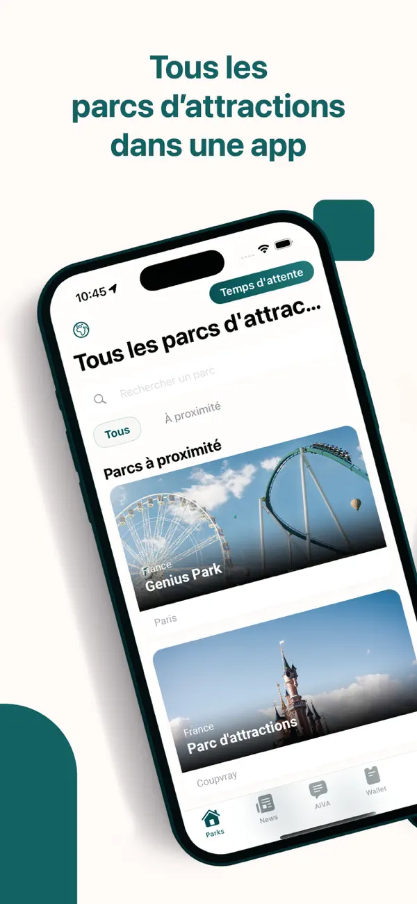 Screenshot #1 pour Themepark Genius