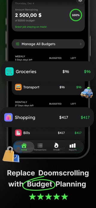 Spending Tracker: Cashscreen Screenshot 1 of 7