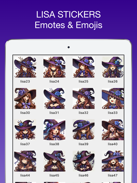 Screenshot #5 pour Lisa Emotes & Stickers