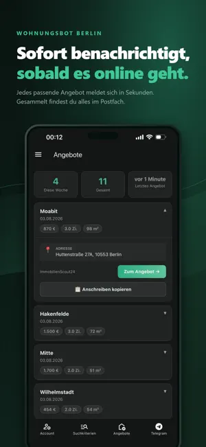 Wohnungsbot Berlin screenshot 3
