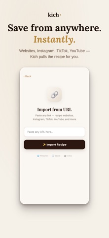 Kich: Recipe Keeper & Scanner screenshot
