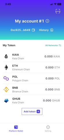 KMINT Wallet iPhone screenshot