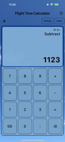 Time Calculator App screenshot