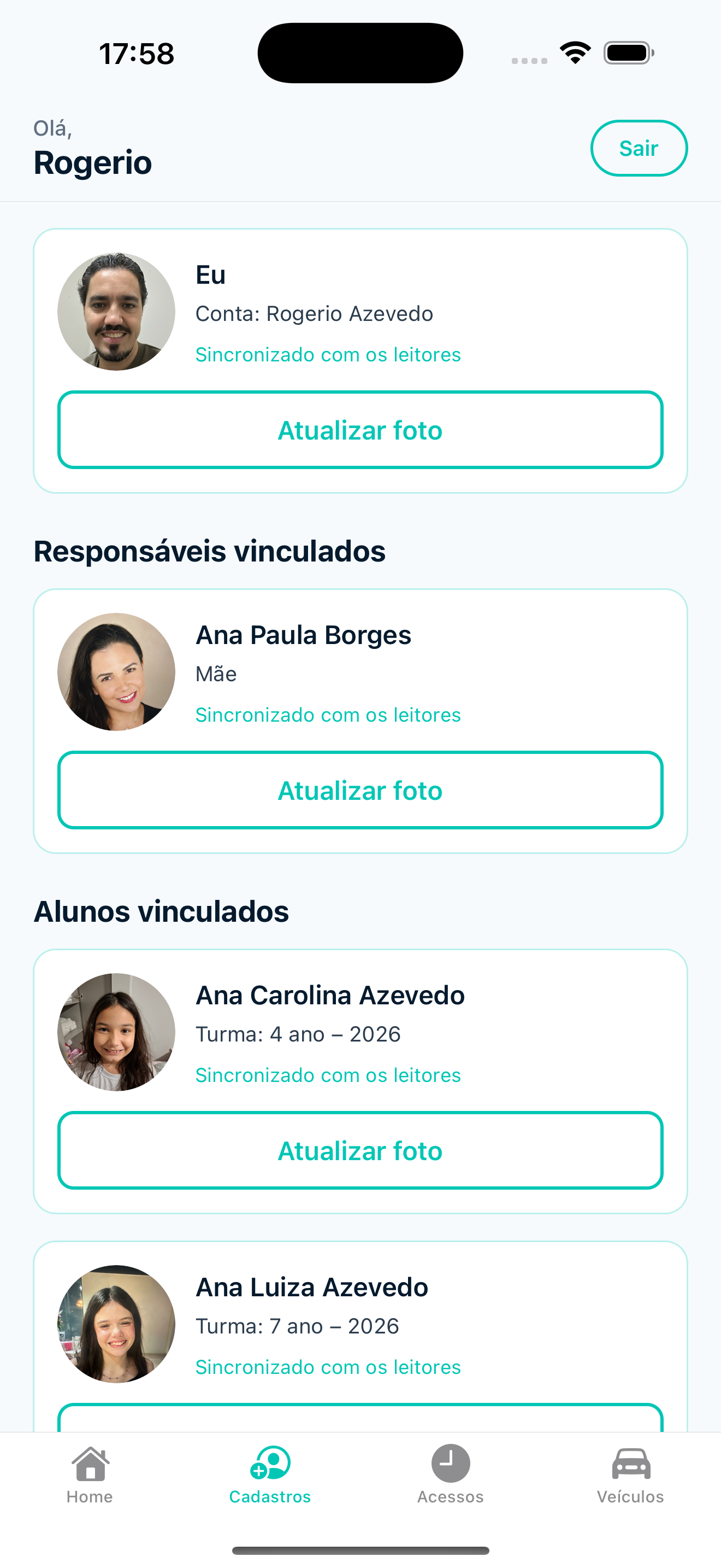 Face2Go - Escola segura screenshot 3