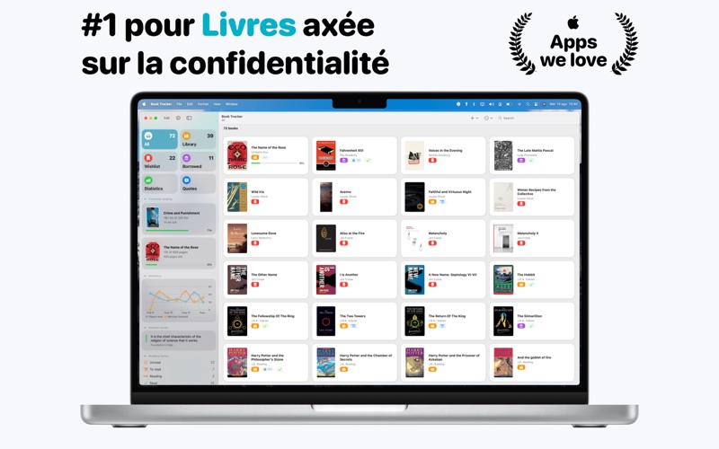 Screenshot #1 pour Book Track - ma bibliothèque