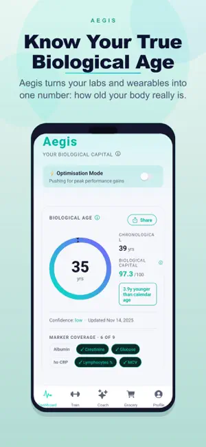 Aegis: Bio Age & Longevity screenshot 1