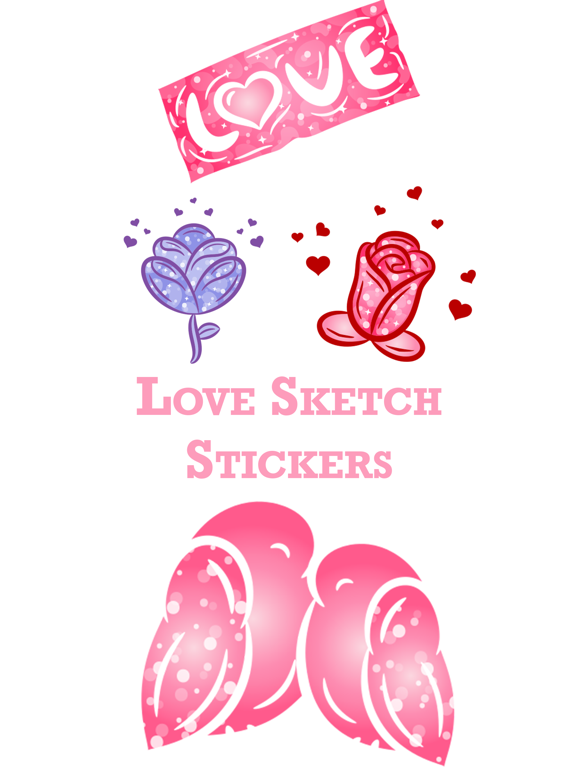 Screenshot #4 pour Love Sketch Stickers