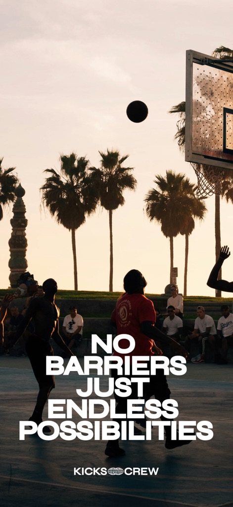 KICKS CREW: Shoes & Apparel - This introductory visual captures the dynamic spirit of the sneaker community and hints at the app's broad possibilities, symbolizing the culture it serves.