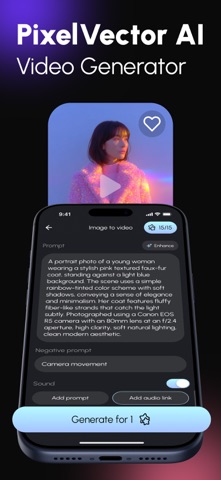 PixelVector AI Video Generator screenshot