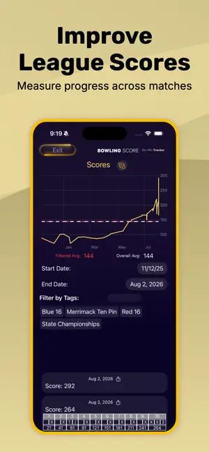 Bowling Score: Ten Pin Tracker screenshot 3