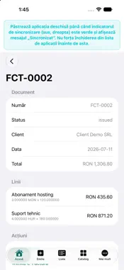 Facturare screenshot 2
