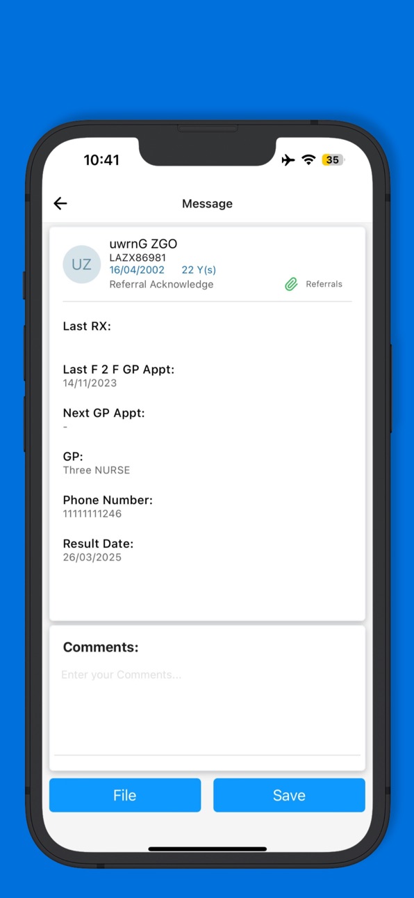 iPhone screenshot