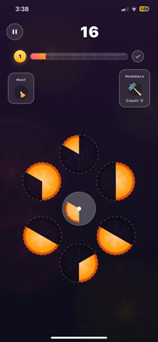 Slice Merge Circle Puzzle screenshot 2