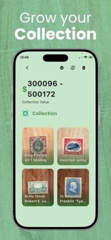 Stamp Identifier with Value iPhone screenshot