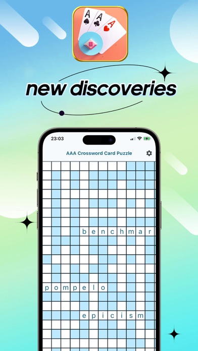 AAA Crossword Card Puzzle Screenshot