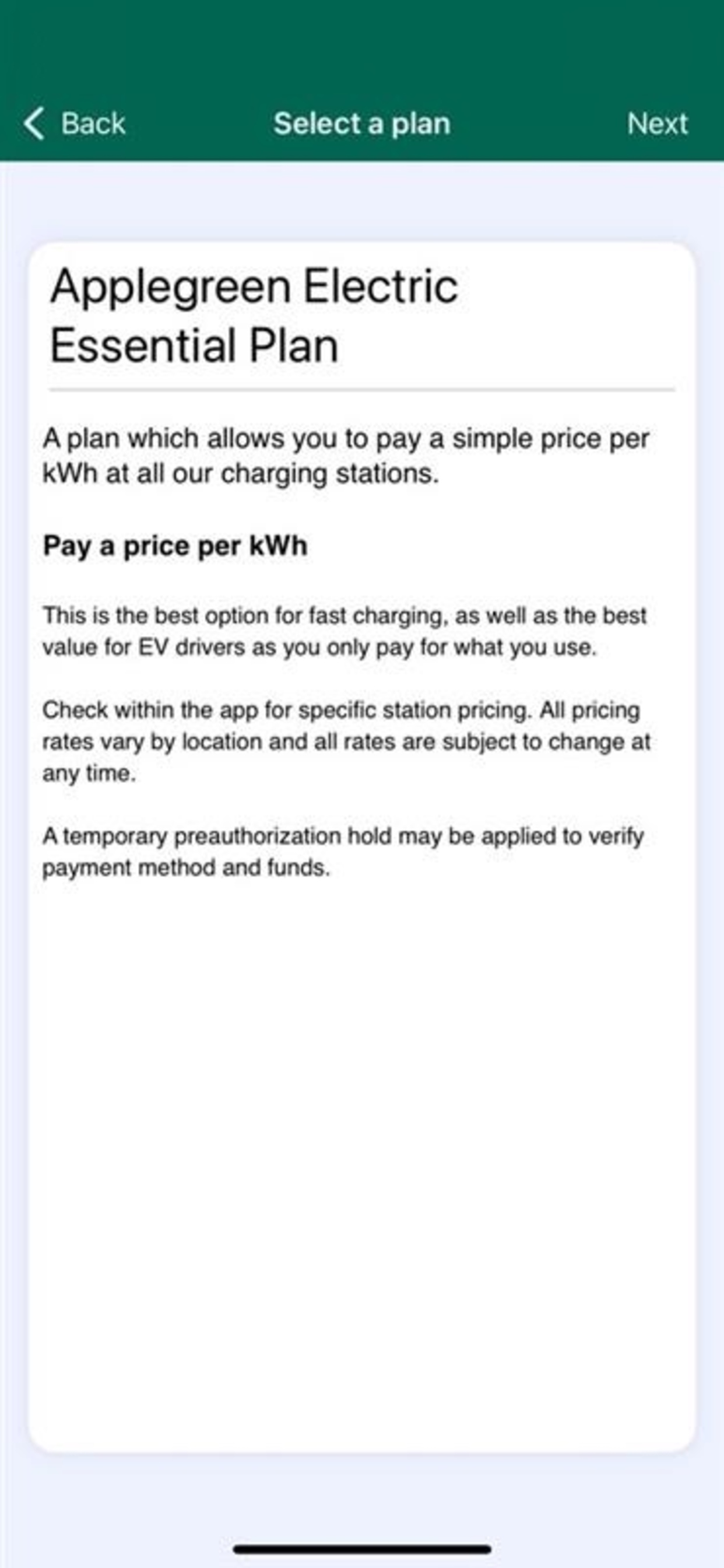Applegreen Fast Charge US