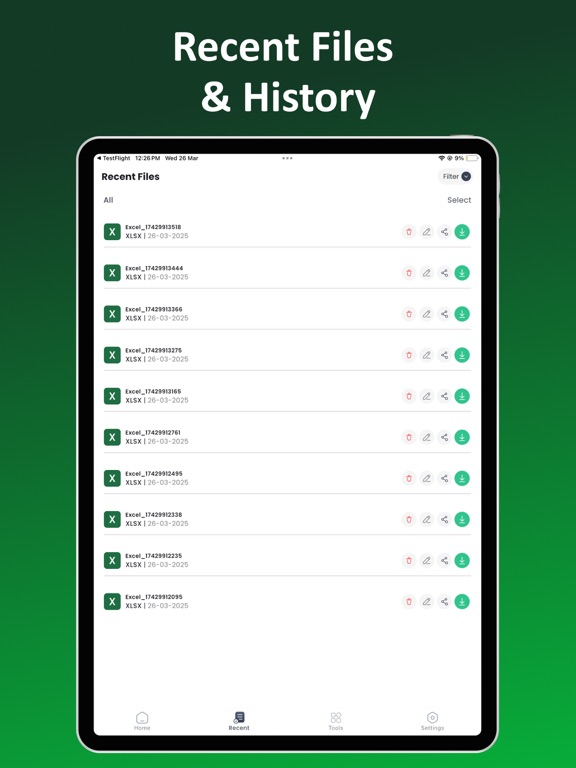 Image to Excel Converter－XLSX iPad screenshot 8 - Productivity app