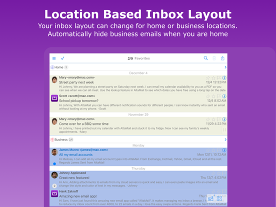 AltaMail iPad screenshot 6 - Business app