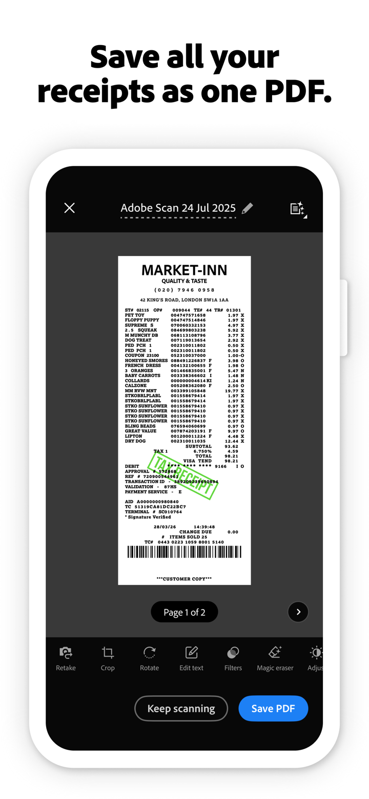 Adobe Scan: PDF & OCR Scanner screenshot 5