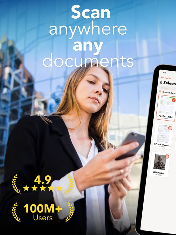 Scanner · Document Scan App iPad app afbeelding 1