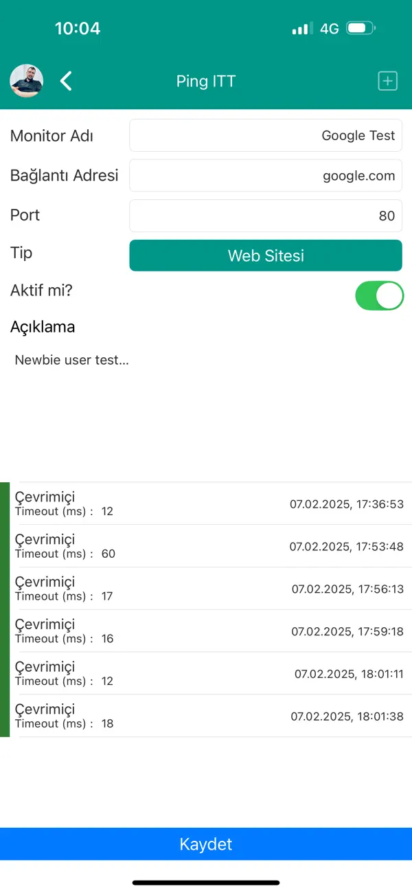 #4. Ping ITT (iOS) Podle: Fatih BAS