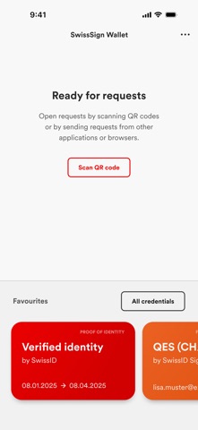 SwissSign Wallet screenshot