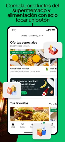 Captura de pantalla de Uber Eats: Comida A Domicilio en iPhone 2