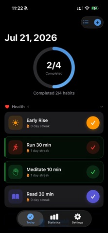 DayMark -Habit Tracker & Goals Screenshot 1 of 5