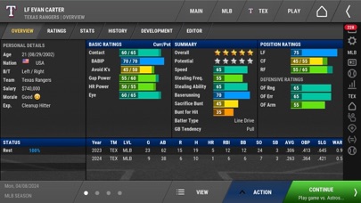 OOTP Baseball Go 25 Screenshot