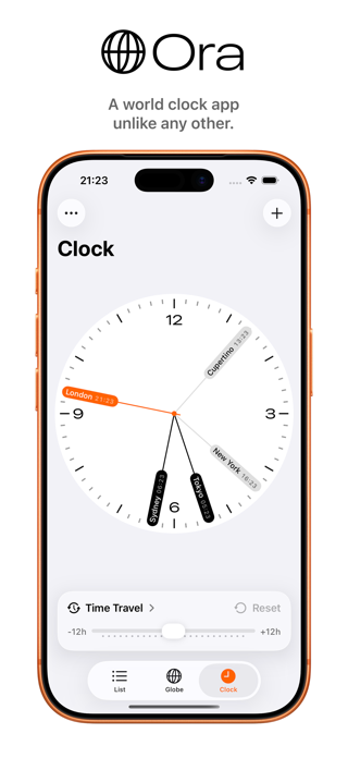 Ora: World Clock Screenshot 1 of 4