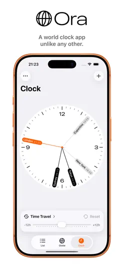 Capture d'écran de Ora: World Clock sur iPhone 1