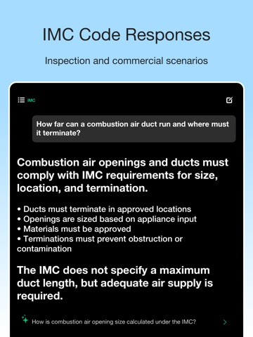 Code Snap: AI IMC & HVAC iPad screenshot
