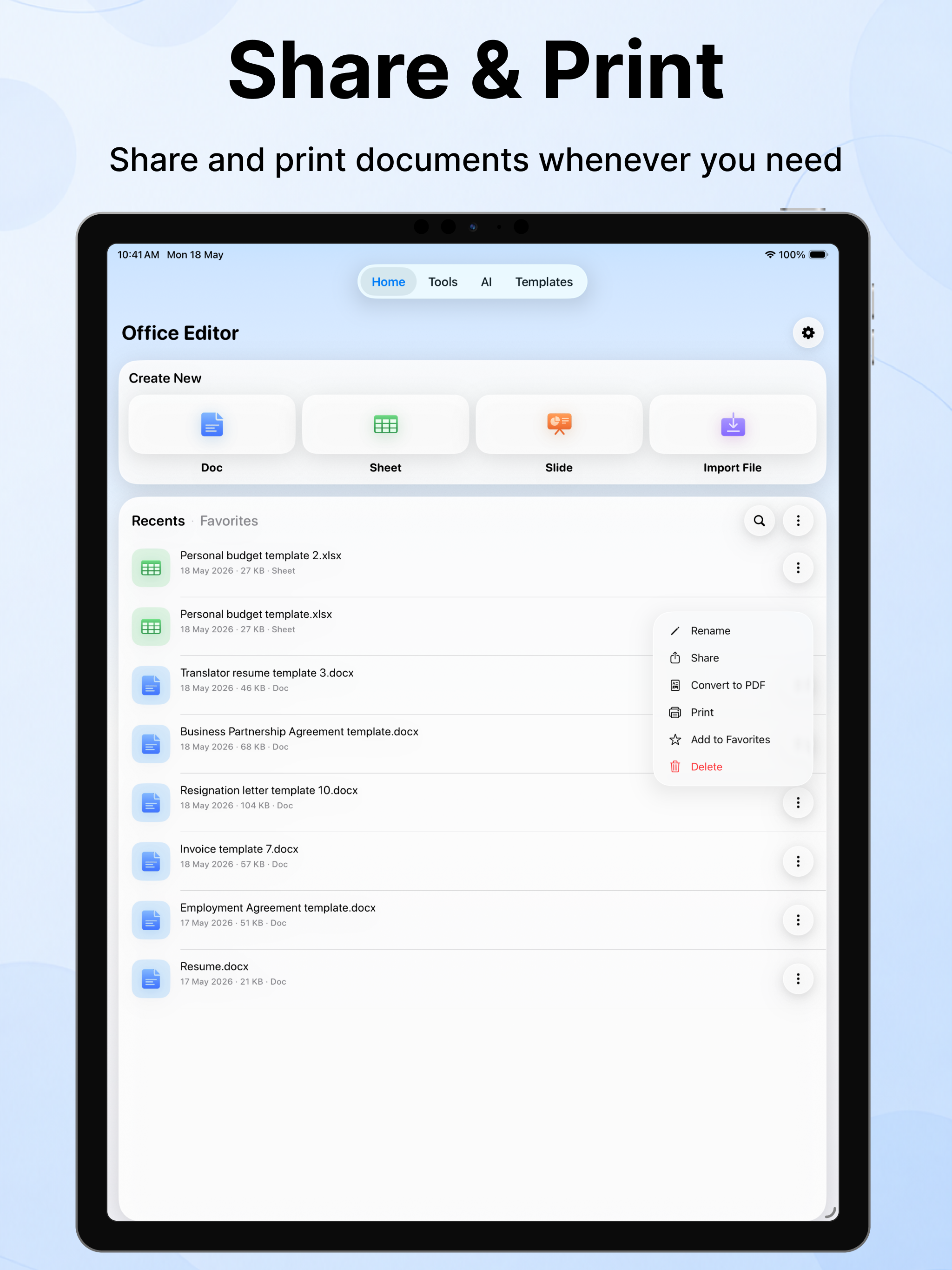 Word Document: Edit Docs,Share screenshot 14