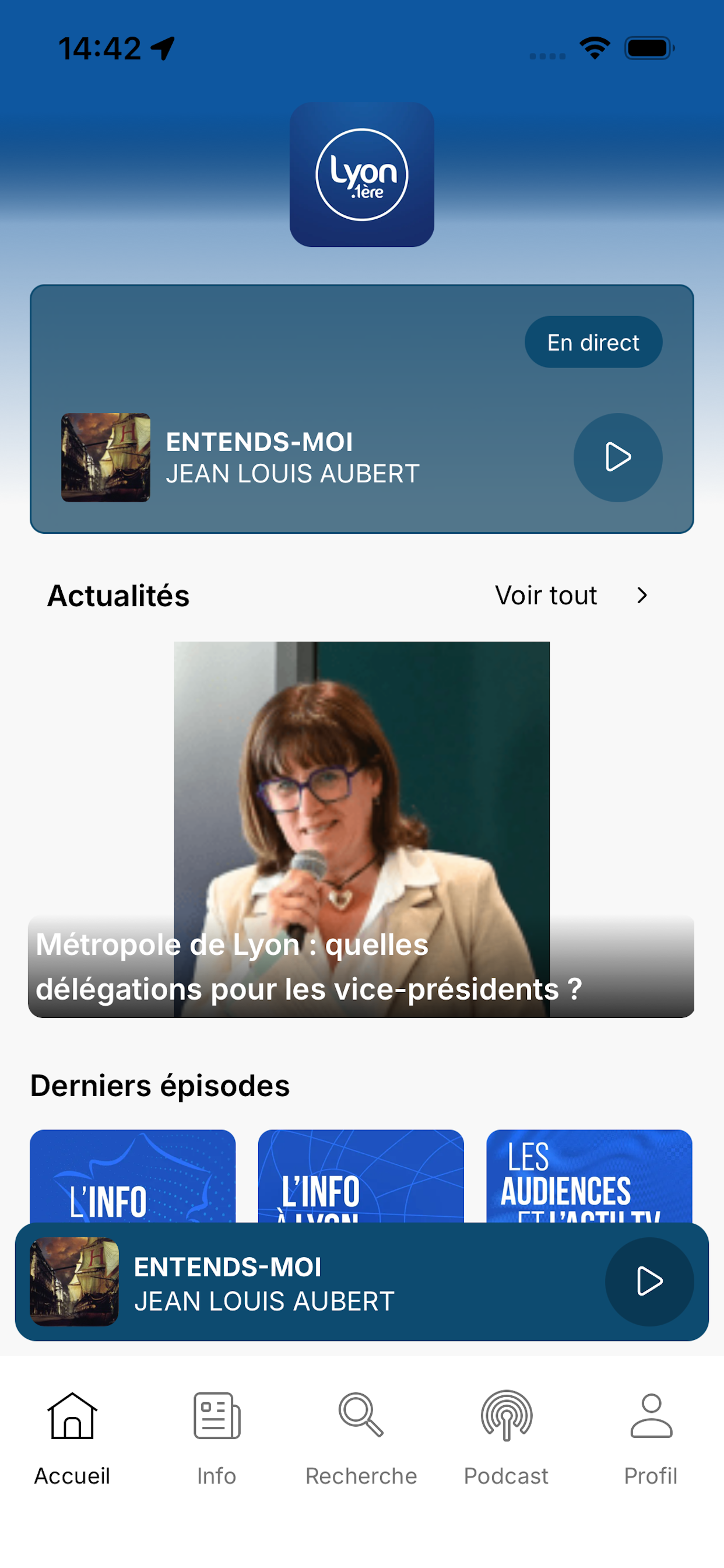 LYON 1ERE, la radio de Lyon.