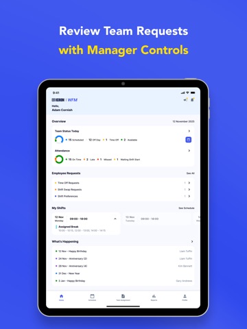ICRON WFM PRO iPad screenshot