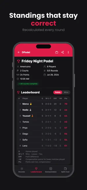 DPadel - Point Tracker screenshot 3