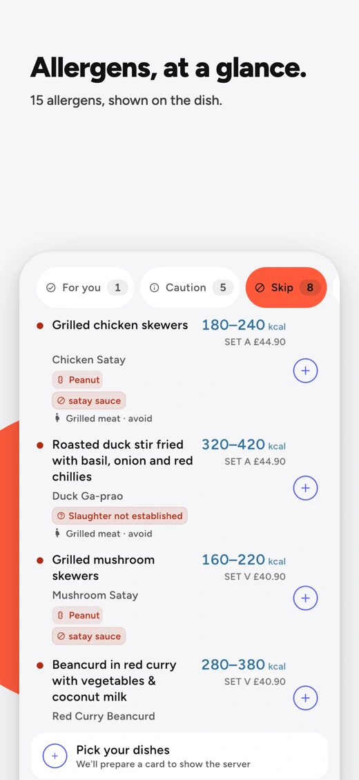 Lanatag: Food & Menu Scanner search result