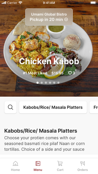 Umami Global Bistro To Go iPhone screenshot 2 - Food & Drink app