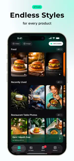 Lumera AI: Food Video Maker screenshot 1