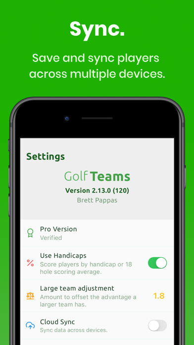 Golf Team - Generator Screenshot