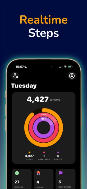 Steppers: Fitness - Zero Ads screenshot 1