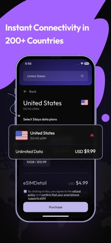 PhoneSIM: Travel eSIM advisor screenshot