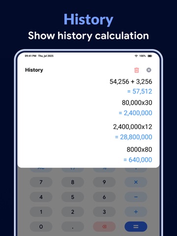 Calculator - Smart Calc iPad screenshot